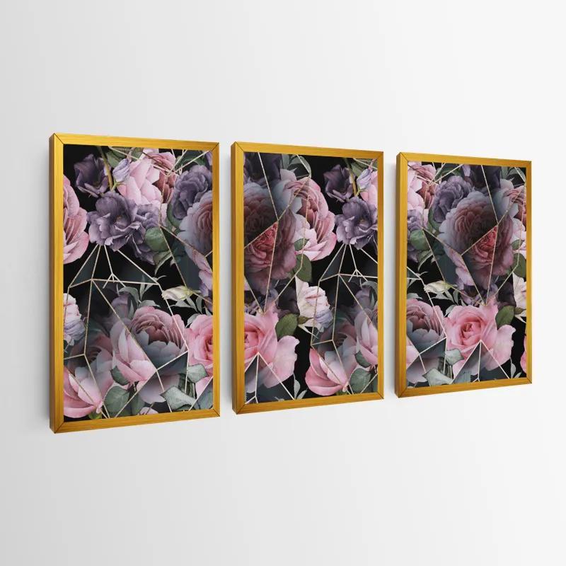 többrészes vászonkép Glass Flower mockup 0