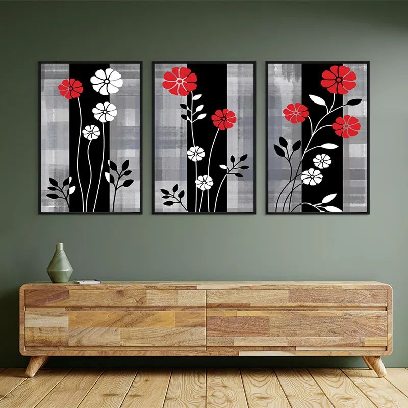 Whitend Red Flowers mockup 2