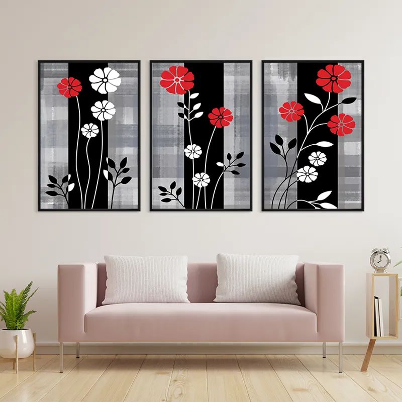 Whitend Red Flowers mockup 3