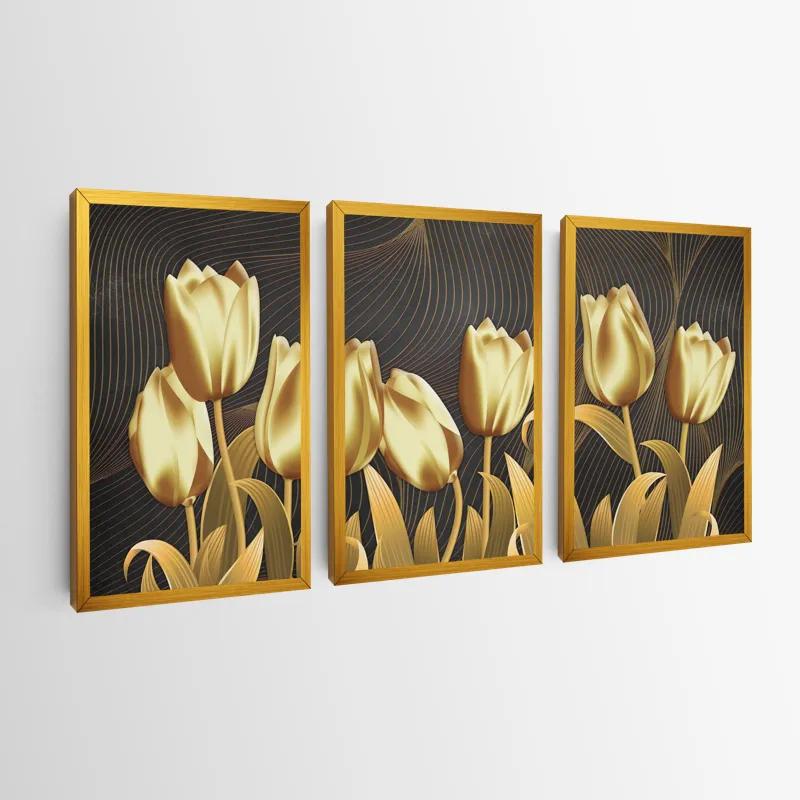 többrészes vászonkép Golden Tulip mockup 0