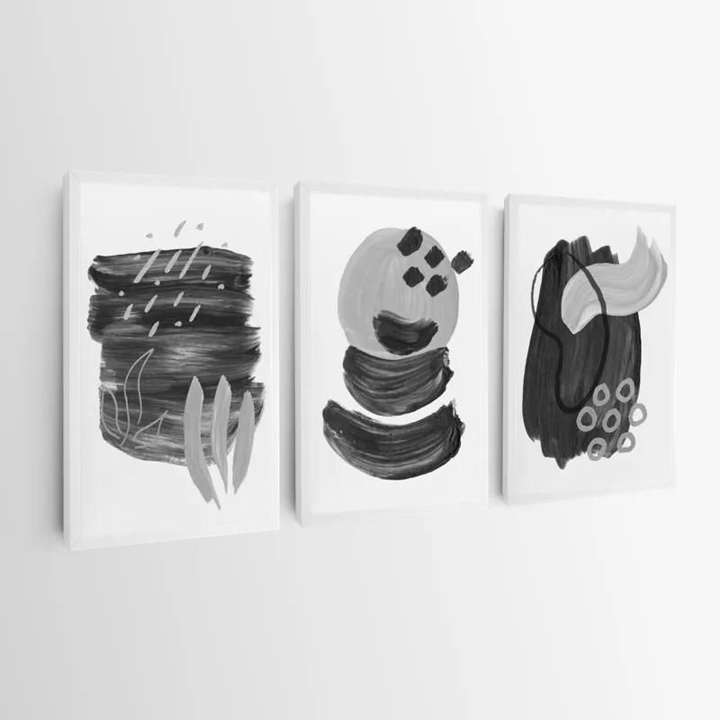 többrészes vászonkép Minimalist Grey mockup 0