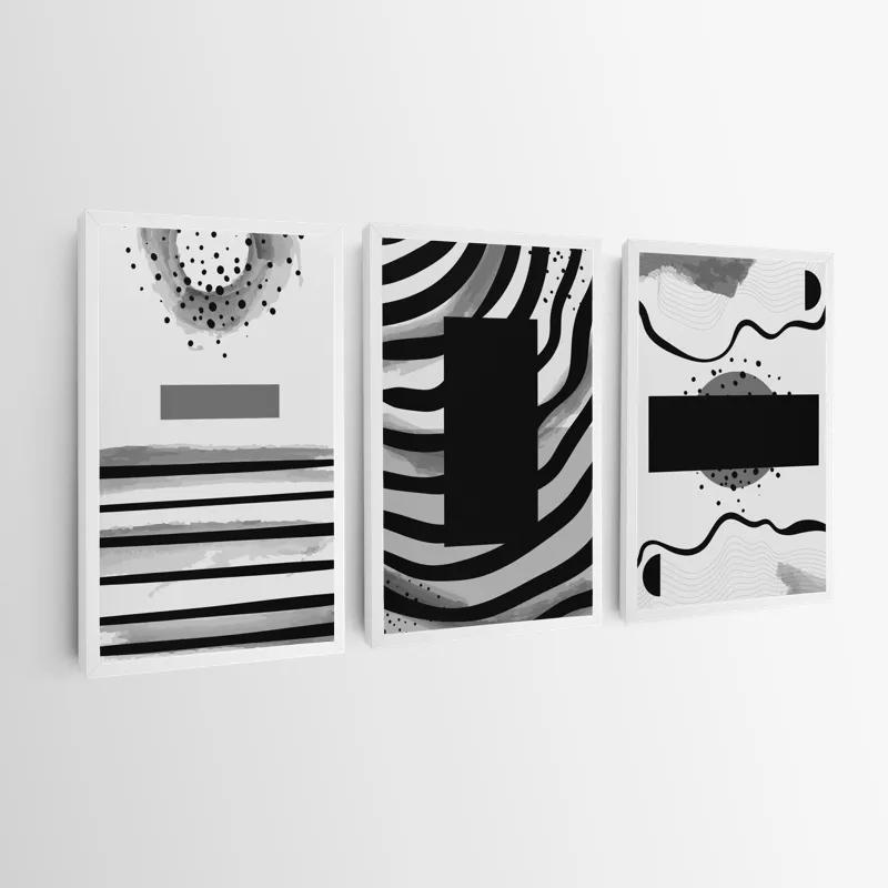 többrészes vászonkép Zebra Color Set mockup 0