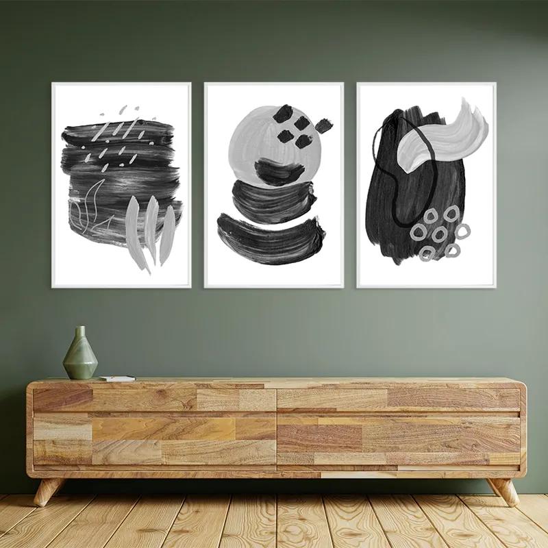 többrészes vászonkép Minimalist Grey mockup 2