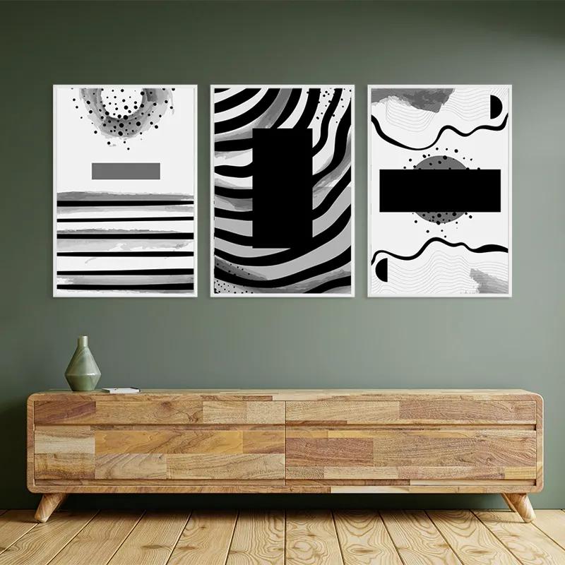 többrészes vászonkép Zebra Color Set mockup 2