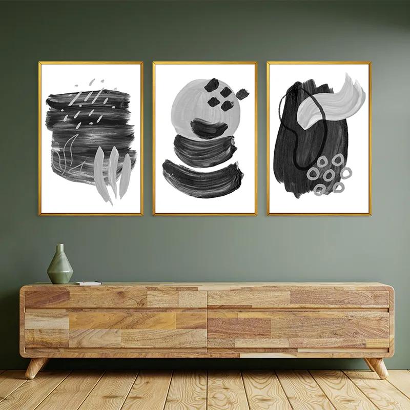 többrészes vászonkép Minimalist Grey mockup 2