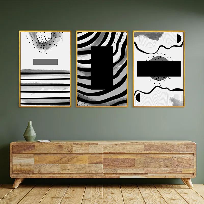 többrészes vászonkép Zebra Color Set mockup 2