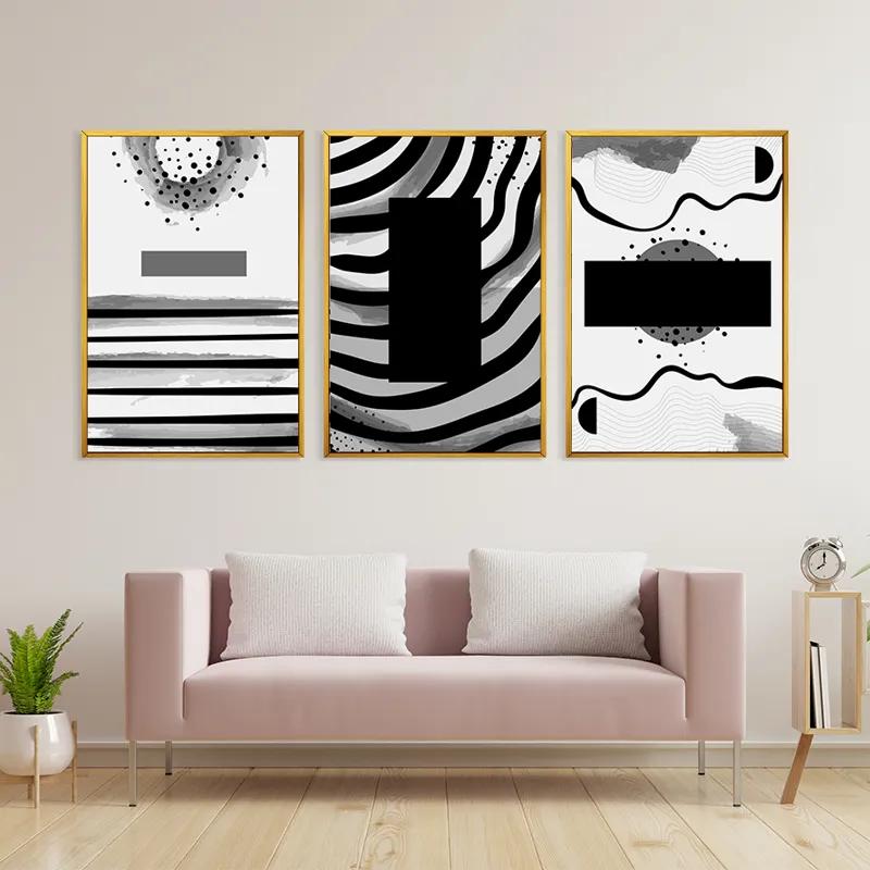 többrészes vászonkép Zebra Color Set mockup 3