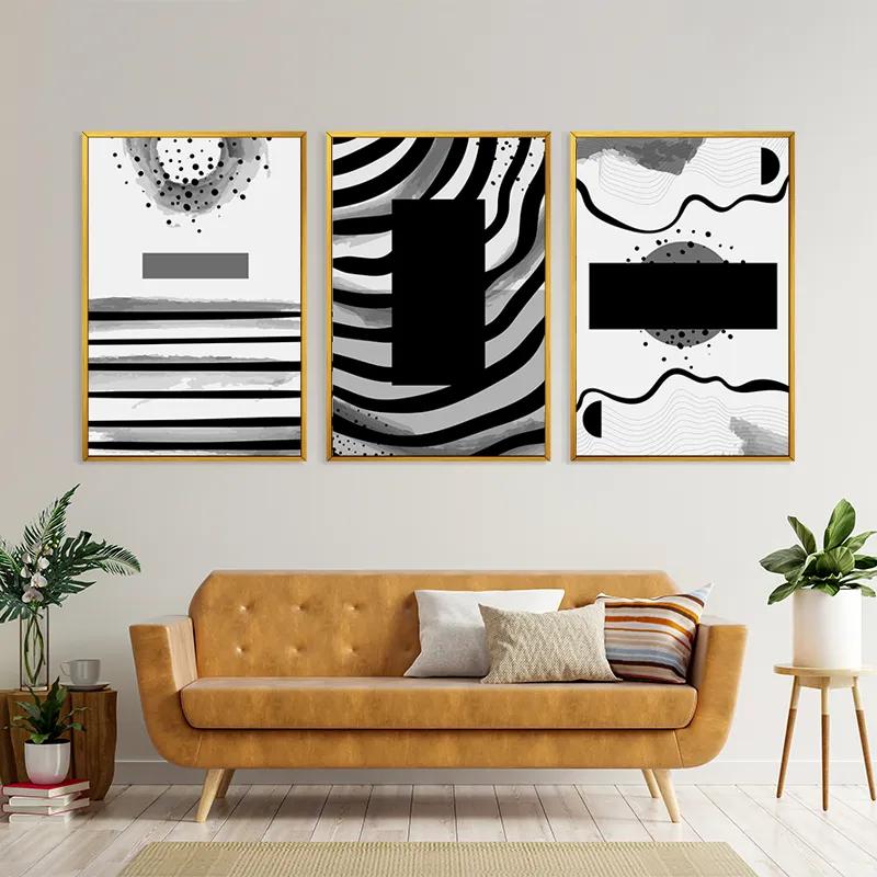 többrészes vászonkép Zebra Color Set mockup 4