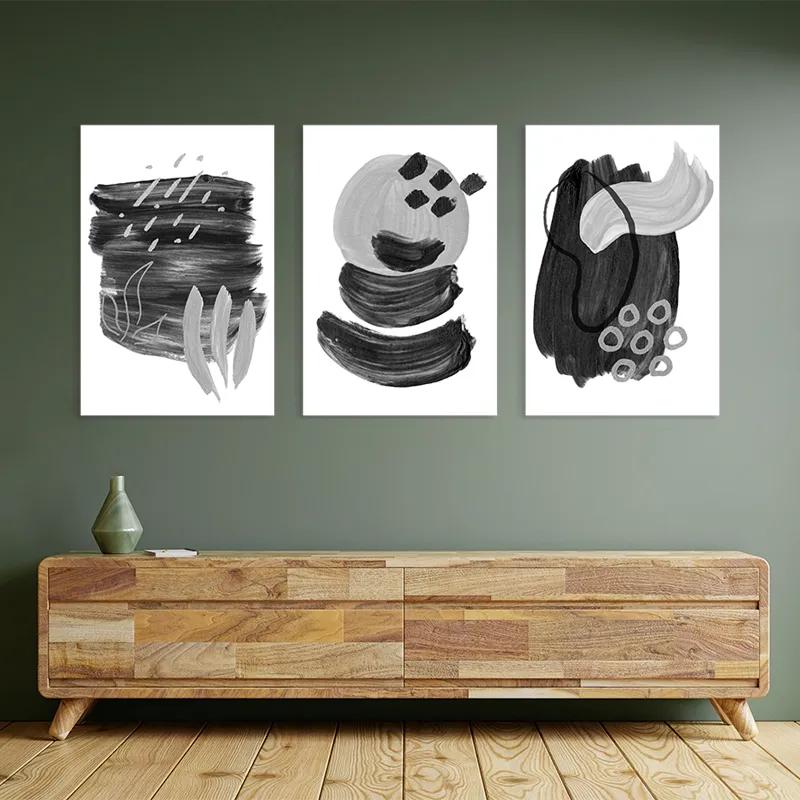 többrészes vászonkép Minimalist Grey mockup 2