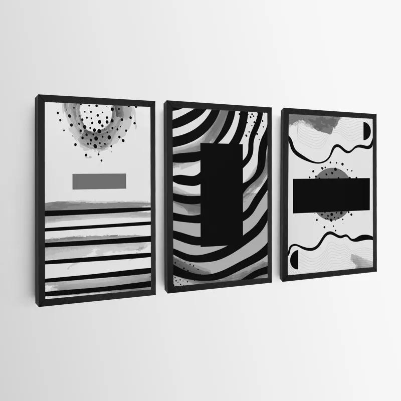 többrészes vászonkép Zebra Color Set mockup 0