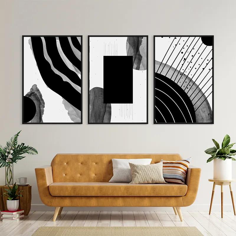 többrészes vászonkép Square Set mockup 4