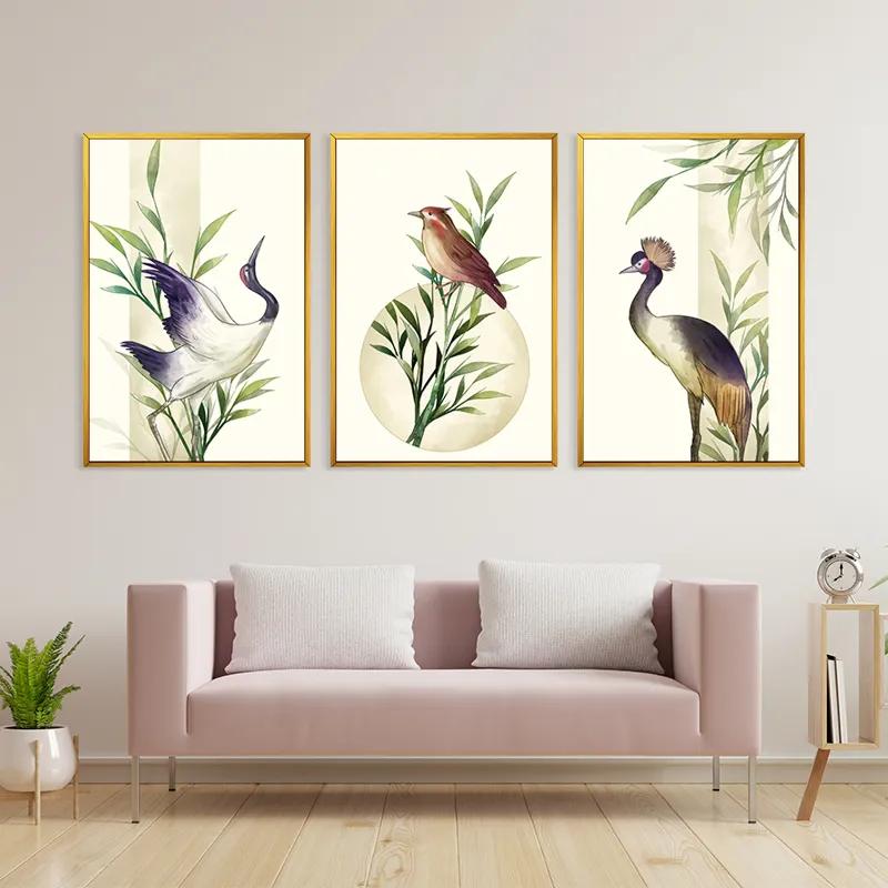 többrészes vászonkép Asiaticirds Set mockup 3