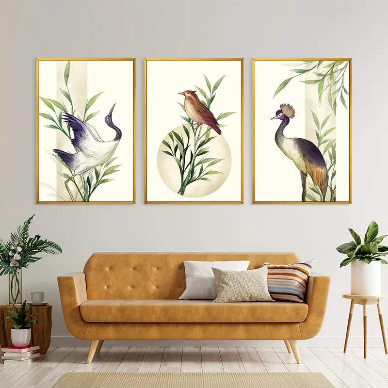 többrészes vászonkép Asiaticirds Set mockup 4