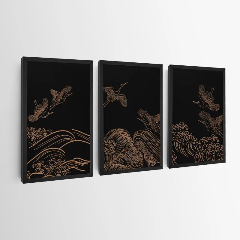 többrészes vászonkép Goldird Set mockup 0