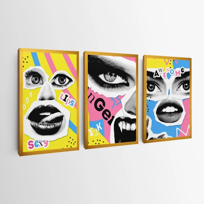 többrészes vászonkép Face Eye Set mockup 0