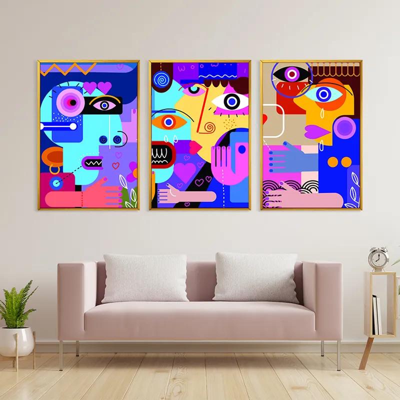 többrészes vászonkép Personbstract Set mockup 3