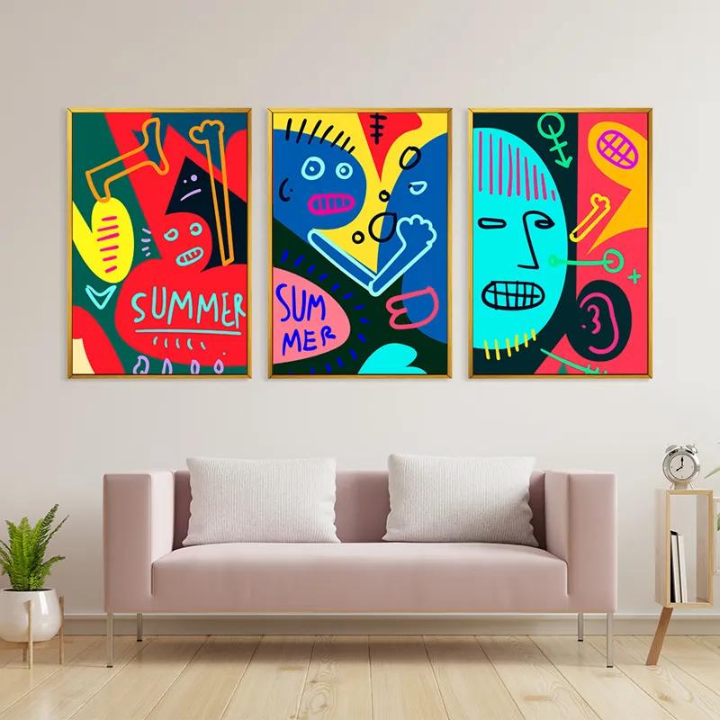 többrészes vászonkép Summer Collage mockup 3