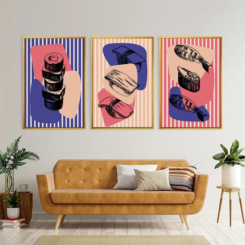 többrészes vászonkép Sushi Set mockup 4