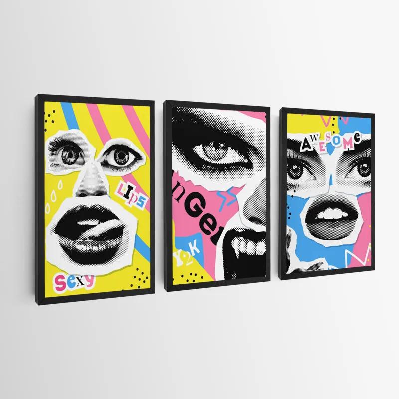 többrészes vászonkép Face Eye Set mockup 0