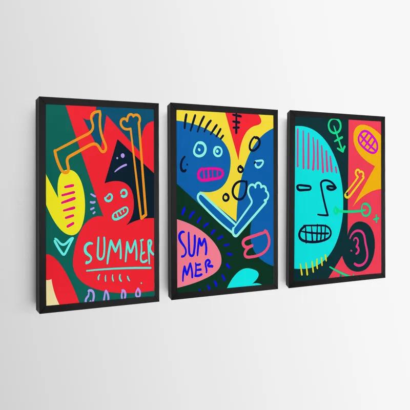 többrészes vászonkép Summer Collage mockup 0