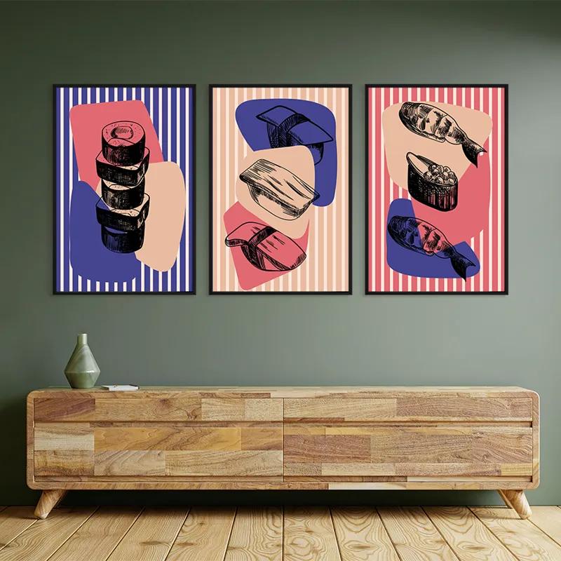 többrészes vászonkép Sushi Set mockup 2