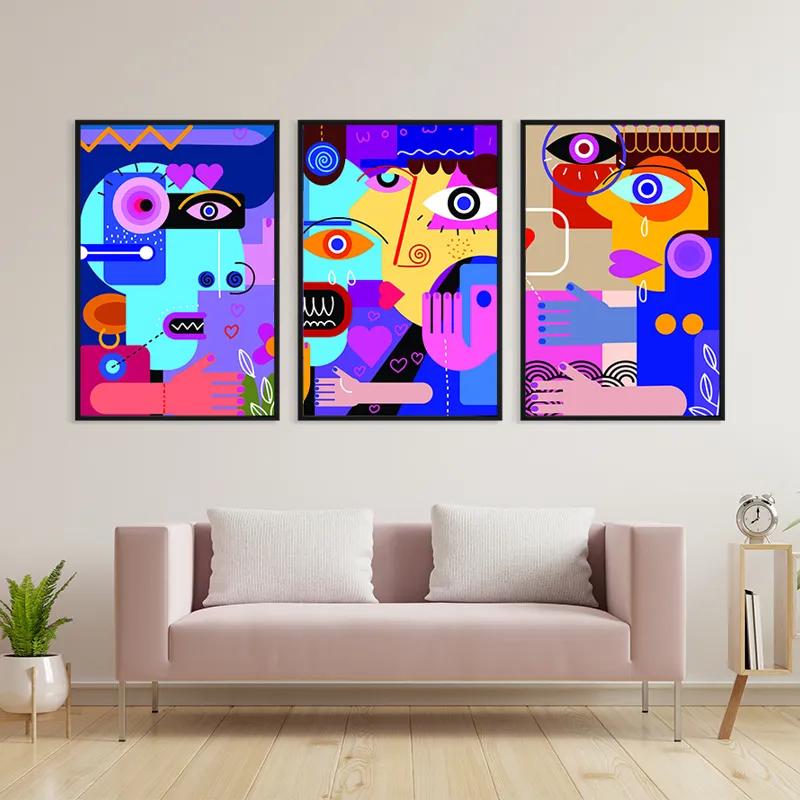 többrészes vászonkép Personbstract Set mockup 3