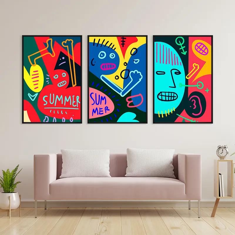 többrészes vászonkép Summer Collage mockup 3