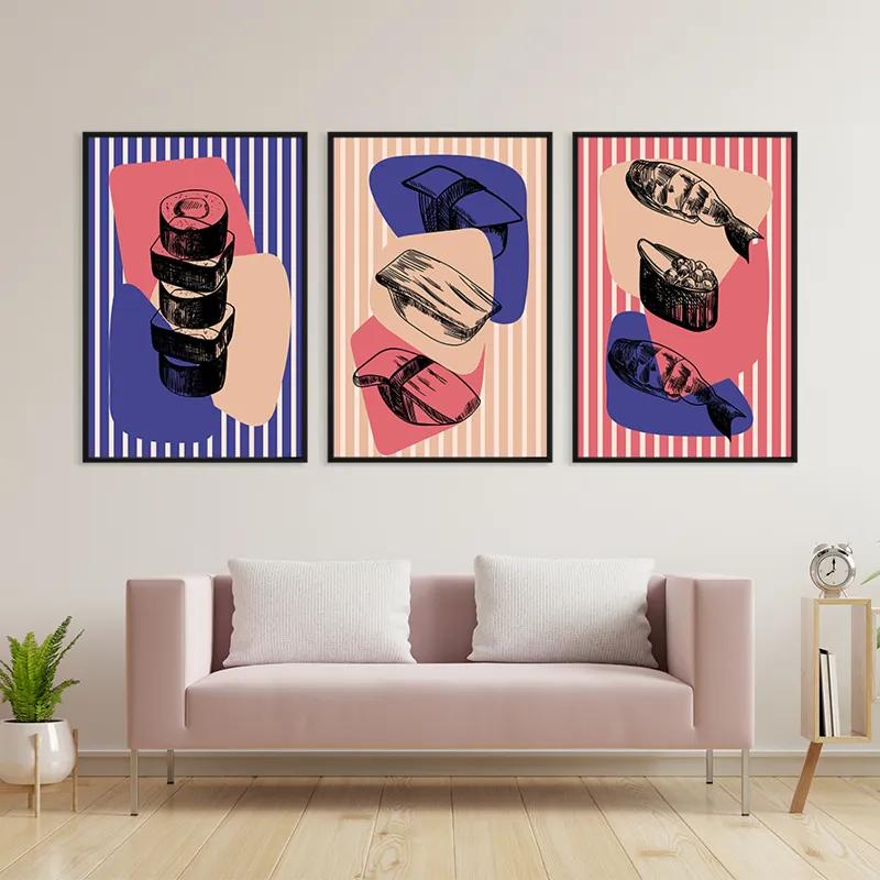 többrészes vászonkép Sushi Set mockup 3