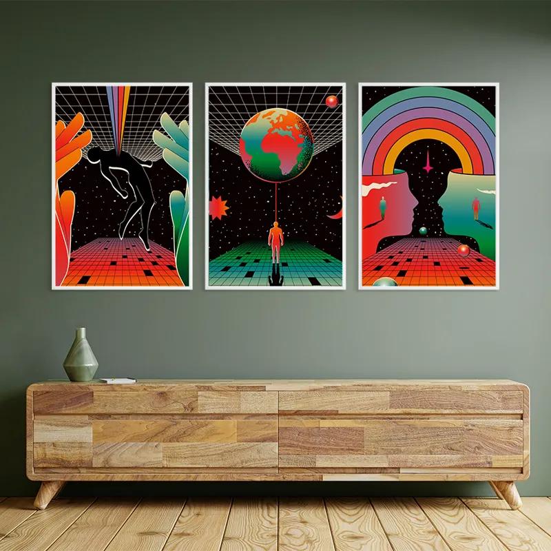 többrészes vászonkép Cosmos Poster mockup 2