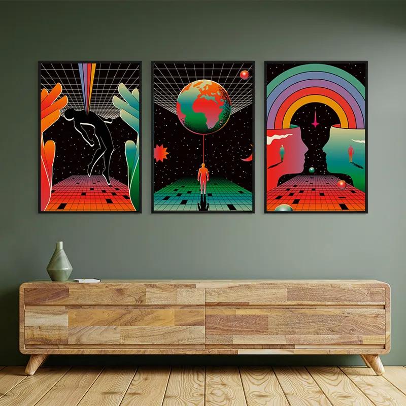 többrészes vászonkép Cosmos Poster mockup 2