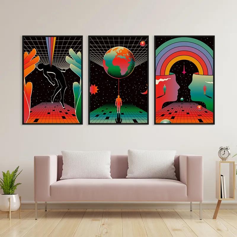 többrészes vászonkép Cosmos Poster mockup 3