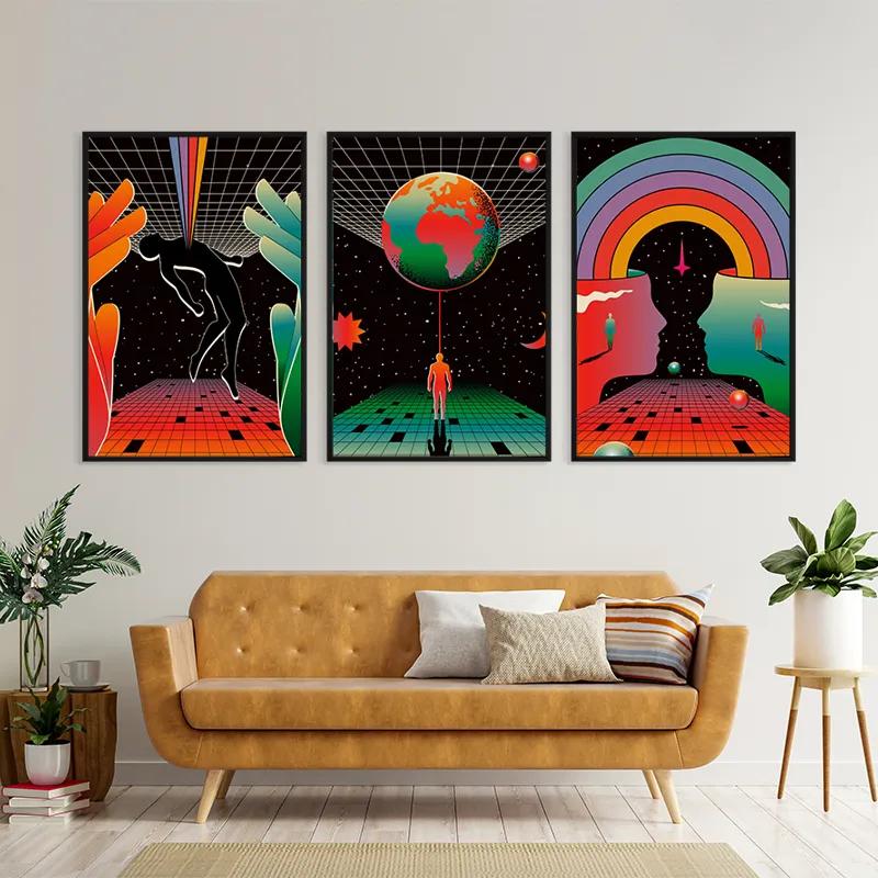 többrészes vászonkép Cosmos Poster mockup 4