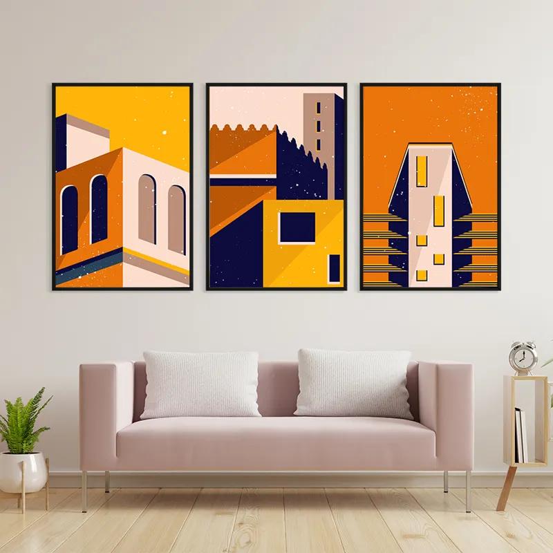 többrészes vászonkép Sunset Home Set mockup 3