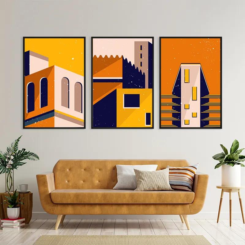 többrészes vászonkép Sunset Home Set mockup 4