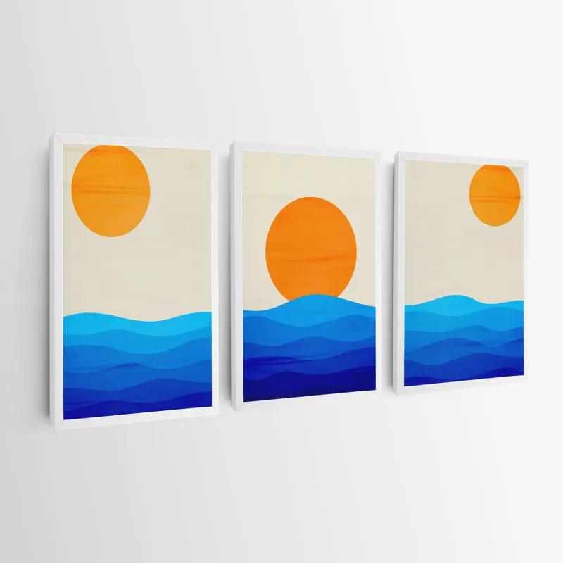 többrészes vászonkép Stronglue Waves mockup 0