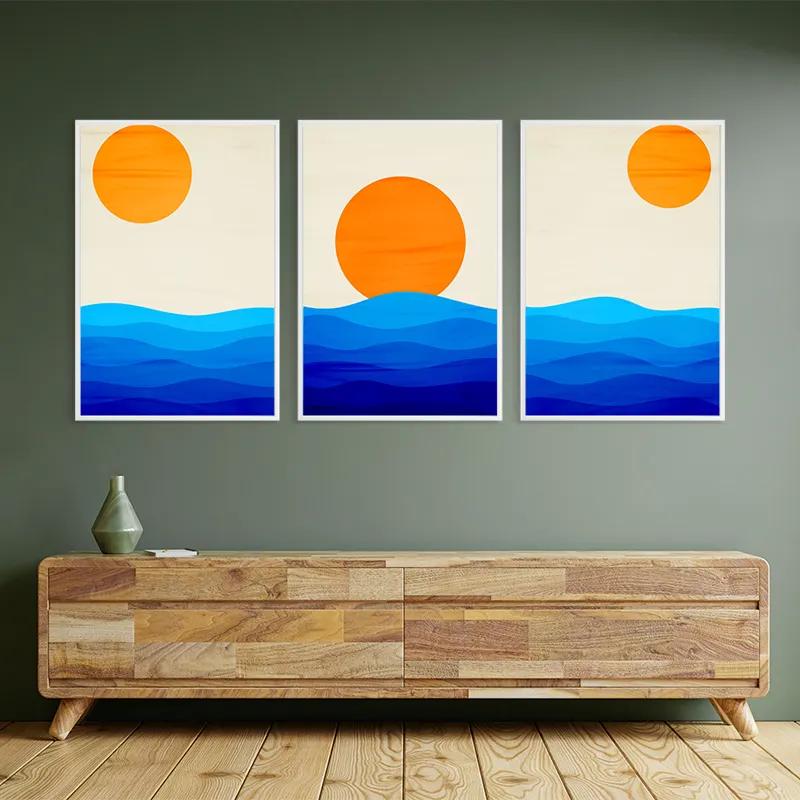 többrészes vászonkép Stronglue Waves mockup 2