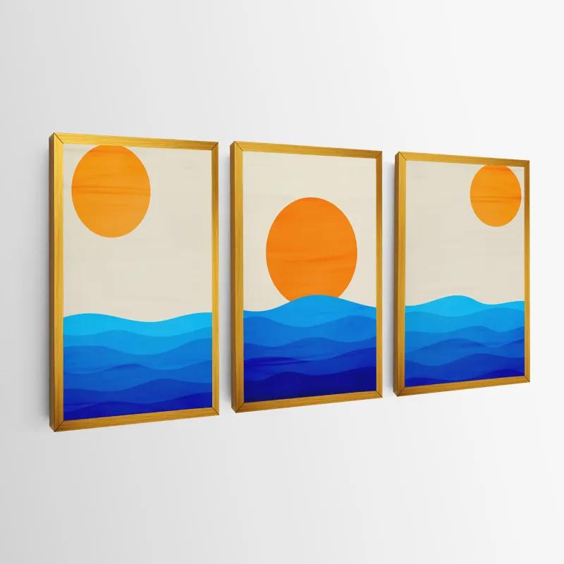 többrészes vászonkép Stronglue Waves mockup 0