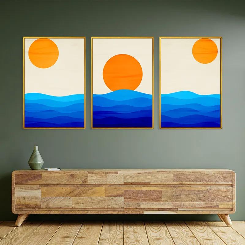 többrészes vászonkép Stronglue Waves mockup 2