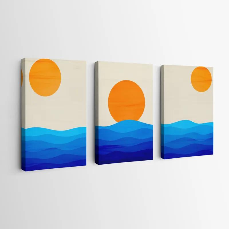 többrészes vászonkép Stronglue Waves mockup 0