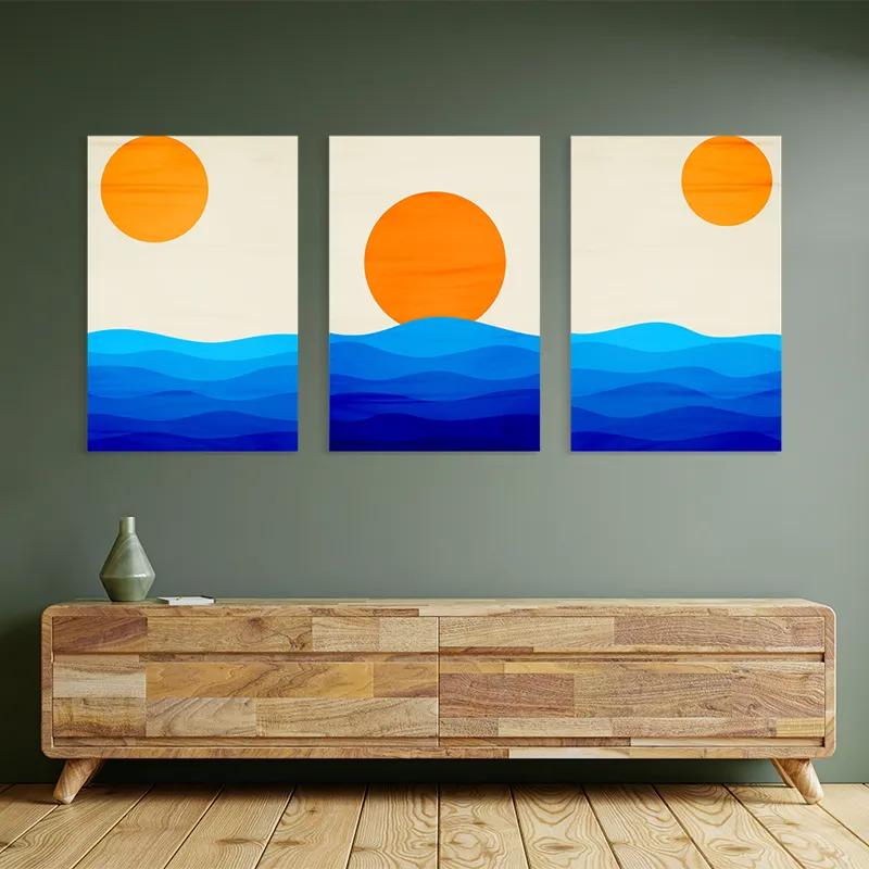 többrészes vászonkép Stronglue Waves mockup 2