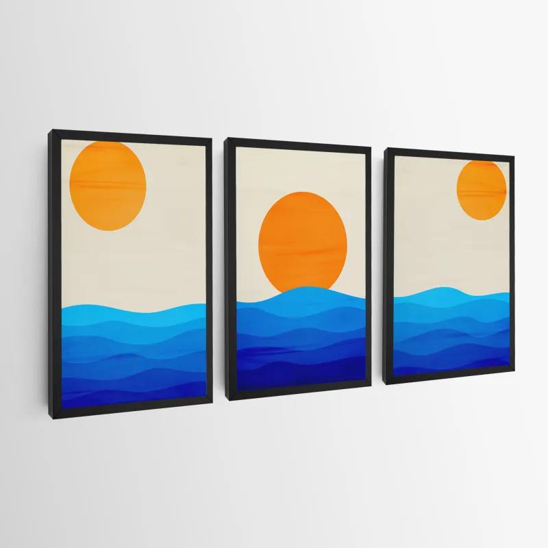 többrészes vászonkép Stronglue Waves mockup 0