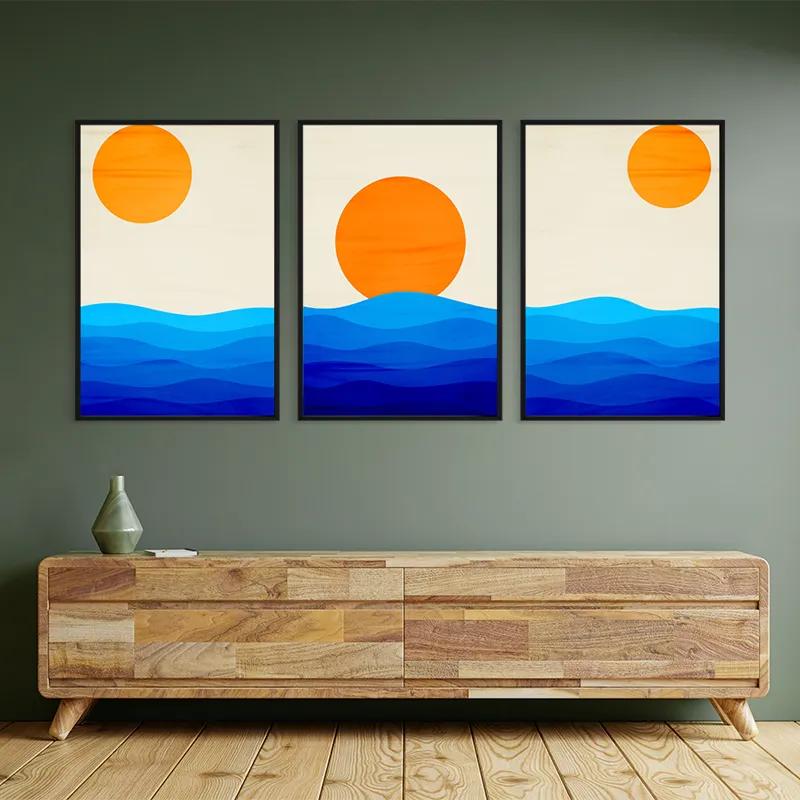 többrészes vászonkép Stronglue Waves mockup 2