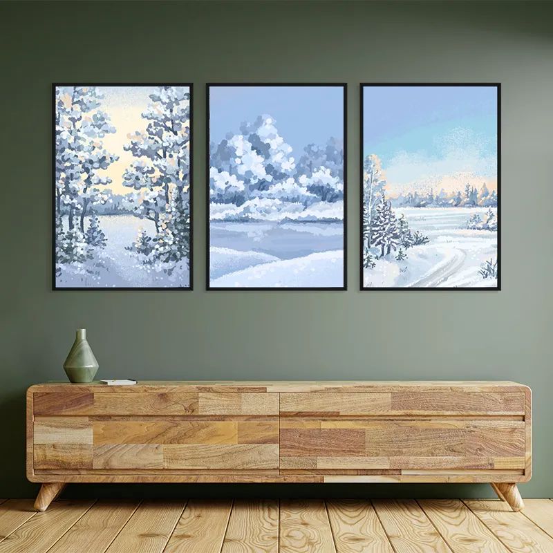 Art Winter Set mockup 2