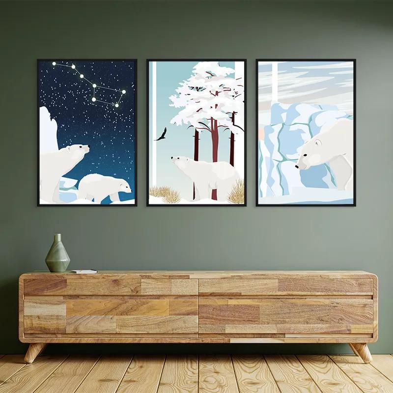 többrészes vászonkép Icebear Set mockup 2