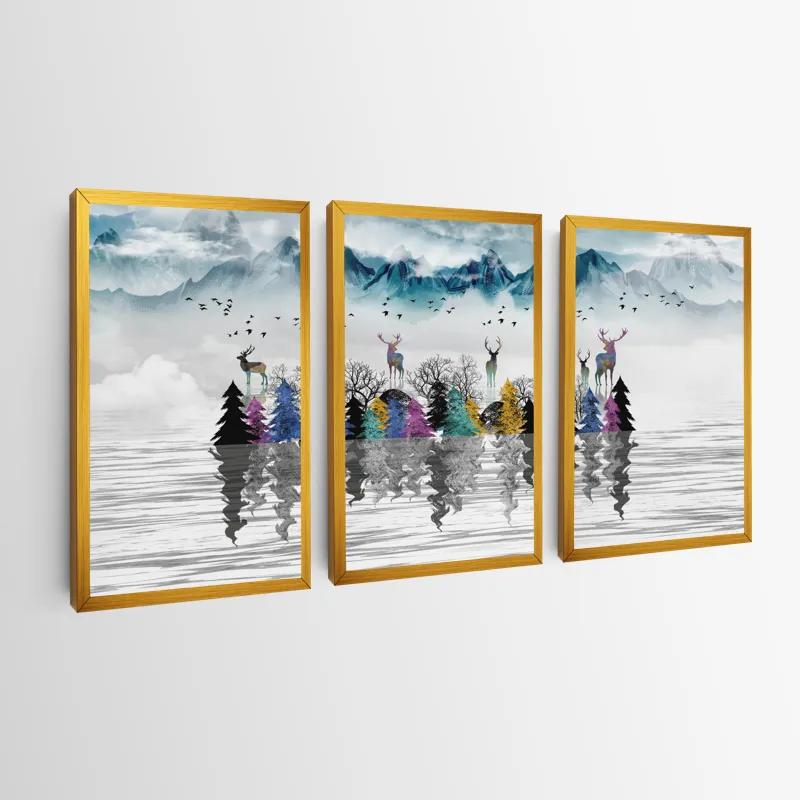 többrészes vászonkép Mountain Lake mockup 0