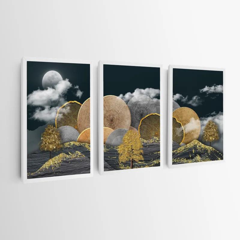 többrészes vászonkép Circle Over The Mountain mockup 0