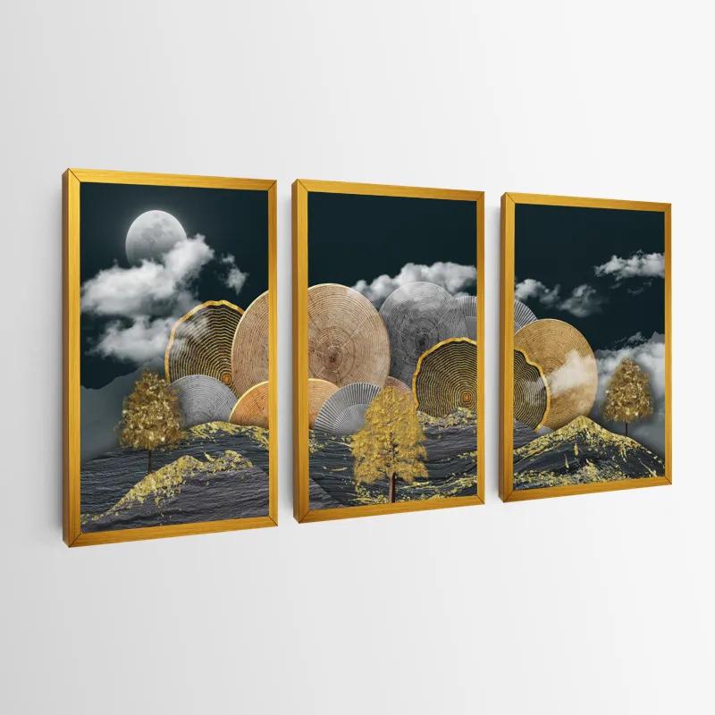 többrészes vászonkép Circle Over The Mountain mockup 0