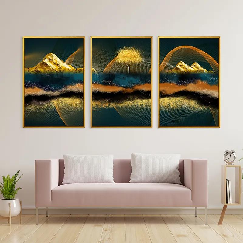 többrészes vászonkép Mountain Waves mockup 3