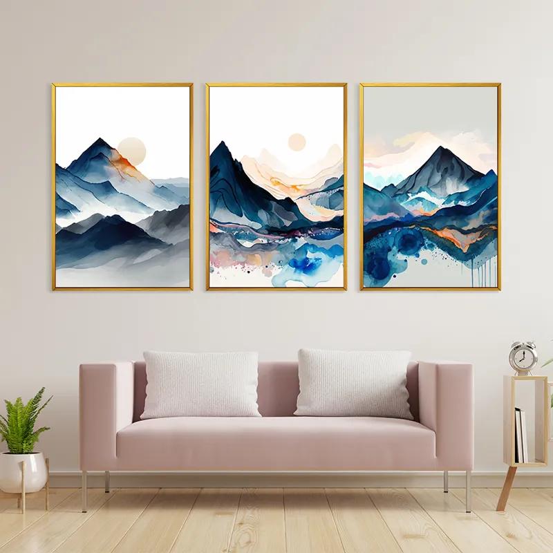 többrészes vászonkép Paintinglue Mountain mockup 3