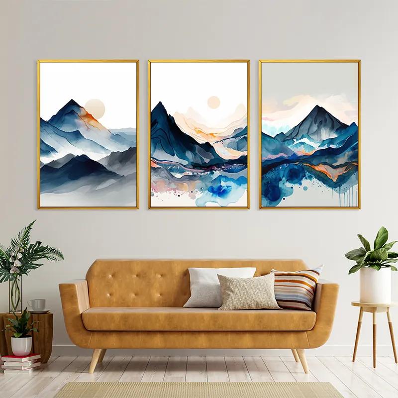 többrészes vászonkép Paintinglue Mountain mockup 4